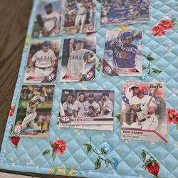 Texas Rangers 52 2009-2020 Topps Baseball Cards Lot 