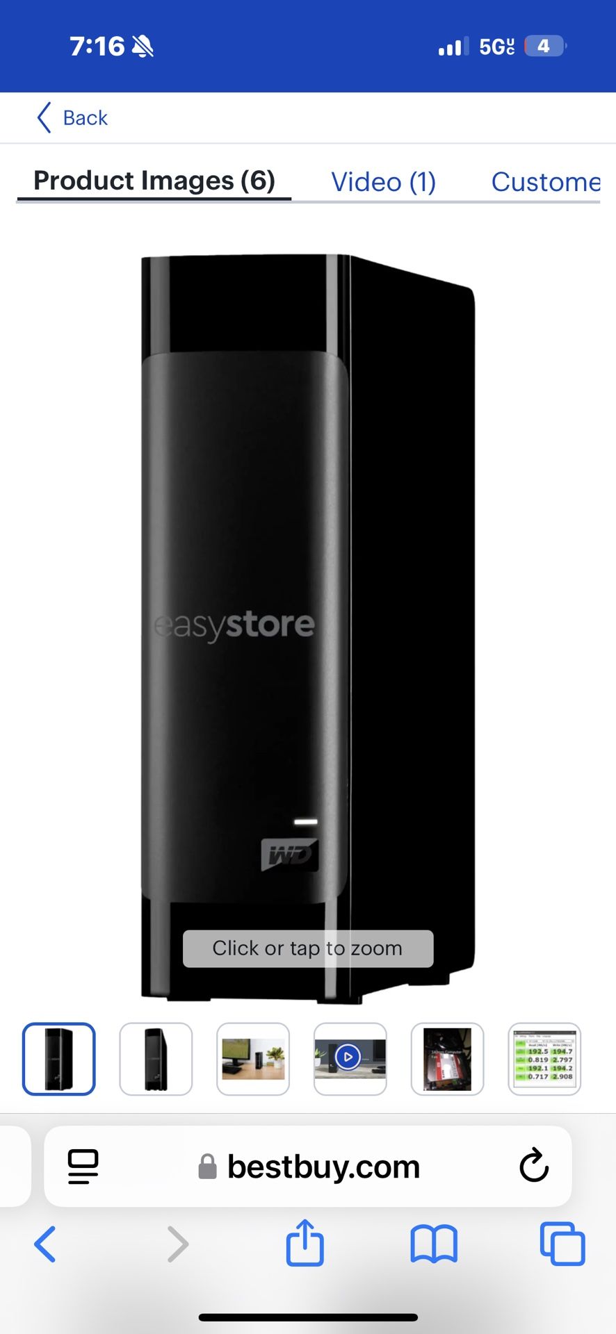 EXTERNAL HARD DRIVE 8TB