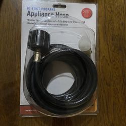 NEW APPLIANCE PROPANE HOSE 10’ NEW IN PACKAGE  STOVE RANGE TANK