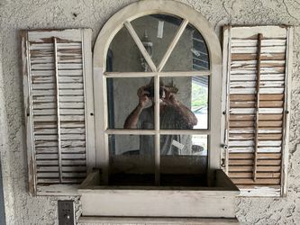 Faux Window Planter Box