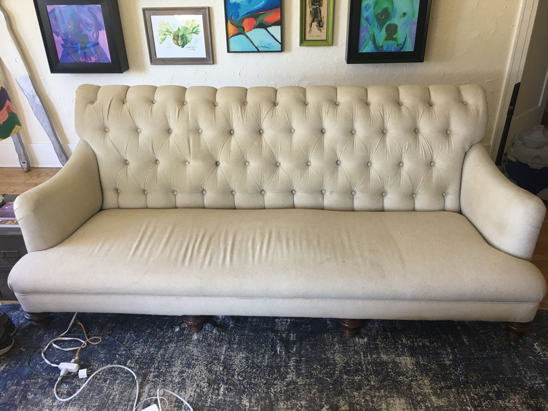 Vintage library couch
