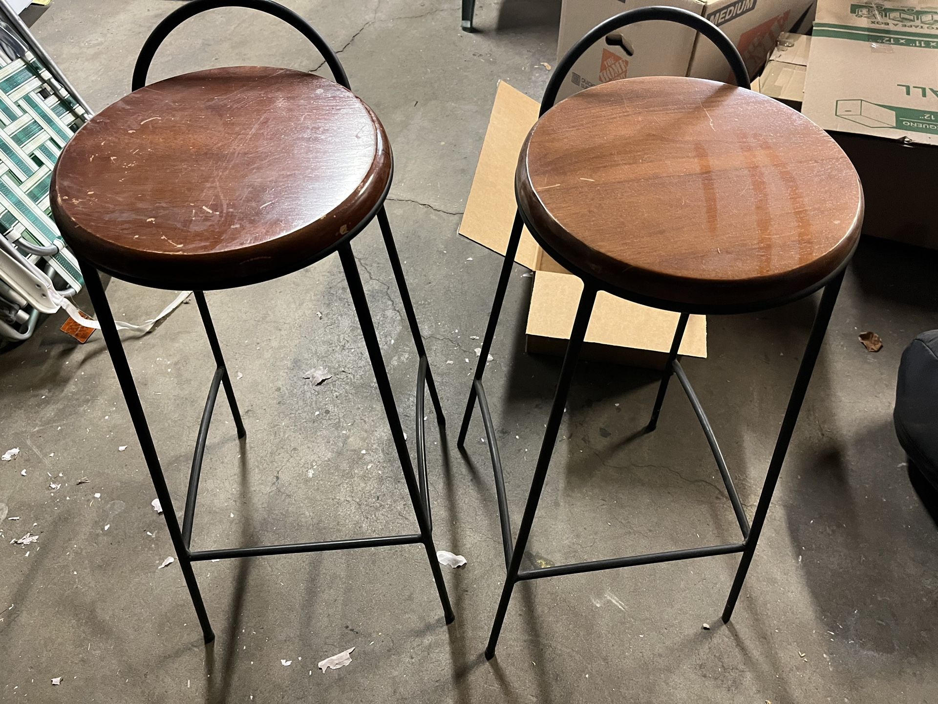 two bar stools