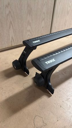 Thule roof rack, rapid gutter low bars, roof rack, cargo rack, jeeps, cross supports