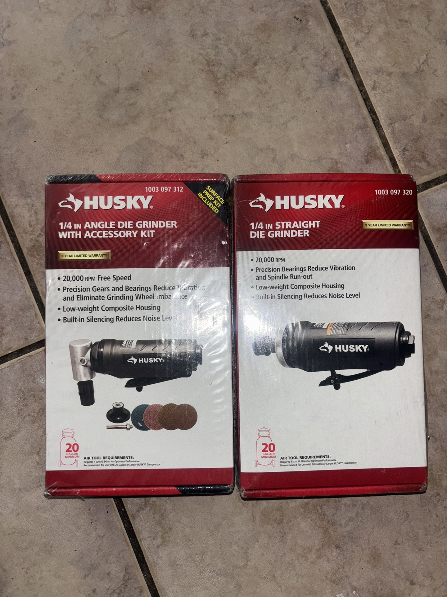 Brand New Husky Angle Grinders