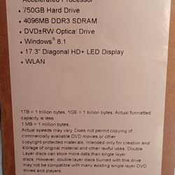 Computer HP 17 inch, touch screen, NEW!!!!