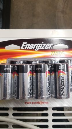 Energizer D batteries 8 pack