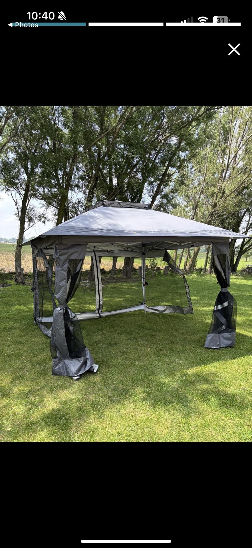 COBIZI 11x11 Pop-Up Gazebo w/ Mosquito Netting & Carry Bag β Waterproof β Easy Setup!