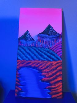 Pink Flare By Sandross Painting Decorative Canvas Bob Ross