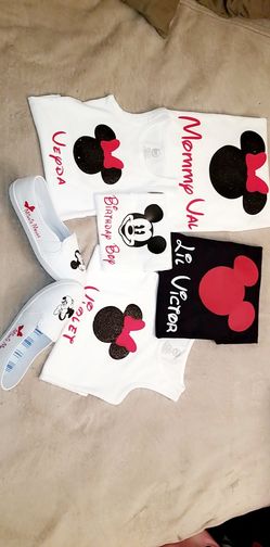 Custom made shirts for birthday's glass mugs cups decal banners