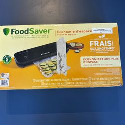 FoodSaver Space Saving Vacuum Sealing System – Black (Open Box, Unused)