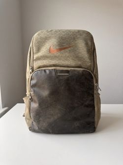 Nike Brasilia XL Backpack, Olive Heather 30L Gym School Bag