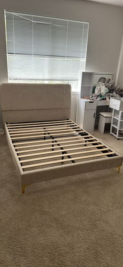 Gold Frame Bed Set