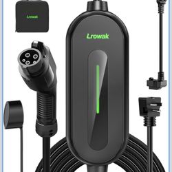 New-Level 1&2 EV Charger, 16Amp 120V-240V, Portable Electric Vehicle Charger,21Ft Charging Cable NEMA 6-20 Plug NEMA 5-15P Adapter, Plug-in Home EV Ch