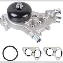 Water Pump Kit with Metal Gasket & Thermostat for Chevy GMC 4.8L 5.3L 6.0L 