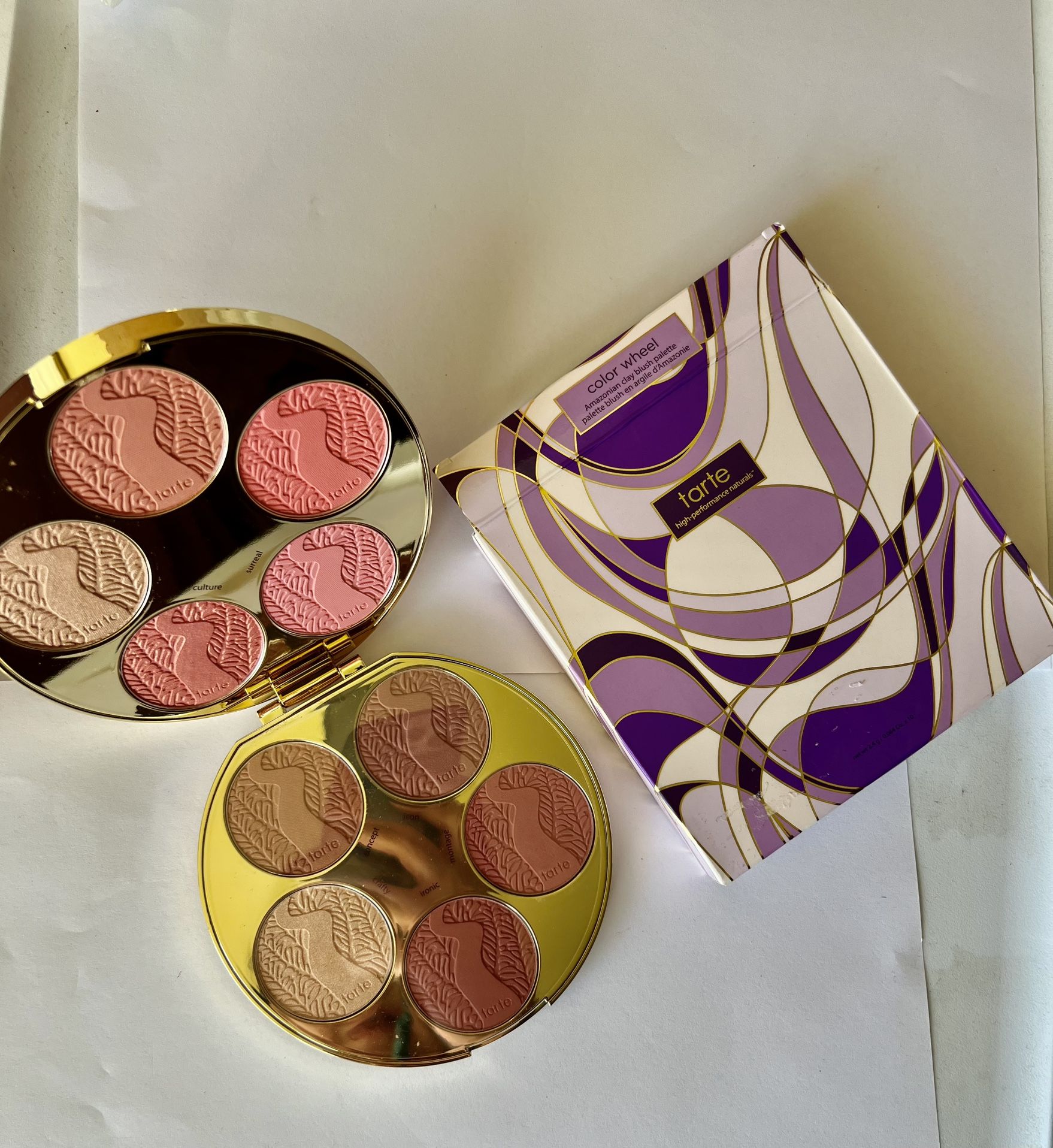 Tarte COLOR WHEEL Amazonian Clay Blush Palette 10 Color Mod Deco New In Box
