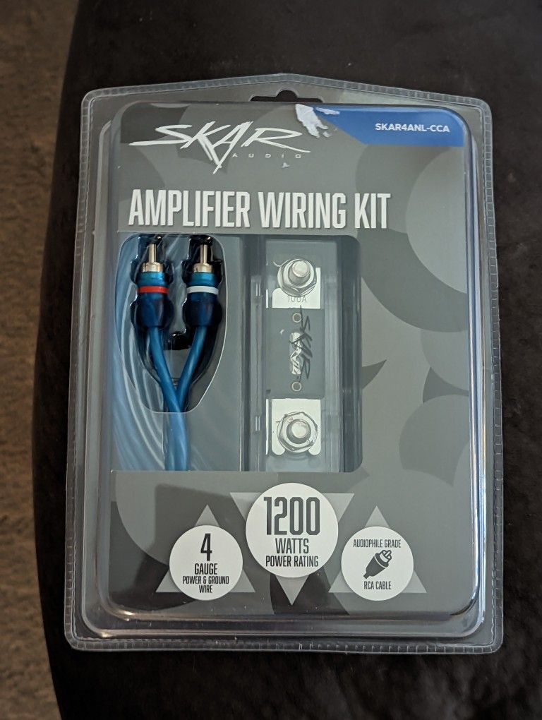 SKAR 1200 W Amplifier Wiring Kit 4 Gauge