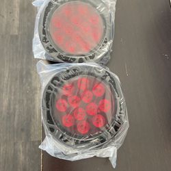 Round (RED) Trailer Light With Black Rubber ( Negotiable )