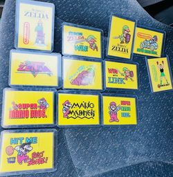 Rare Nintendo Topps cards.
