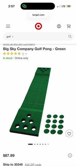 Golf beer pong game