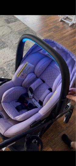 Evenflo shyft intuit+ sensory soothe travel system in purple