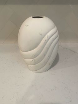 Ceramic white vase