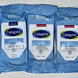 5 Cetaphil Face And Body Wipes Gentle Skin Cleaning Cloths