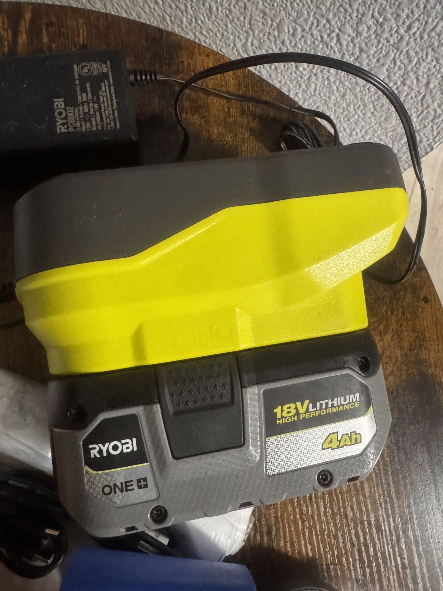 ryobi lithium 18v battery and charger