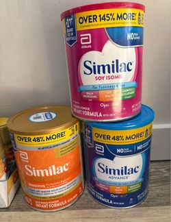 Infant baby Sensitive / Advance / soy Isomil see pricing in description
