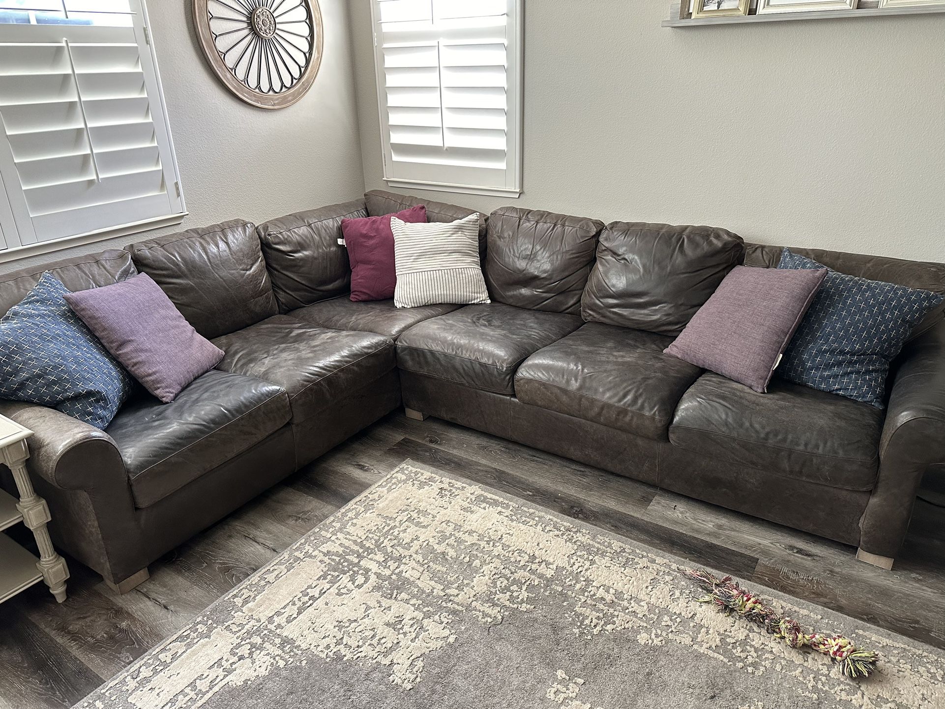 Leather Sectional Couch