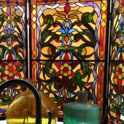 Custom-made fireplace screen I used it for my window.