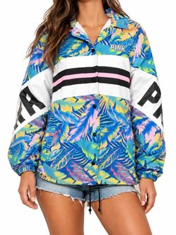 Victoria's Secret PINK Tropical Print Coach Jacket, S