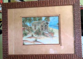 Hawaiian themed framed art