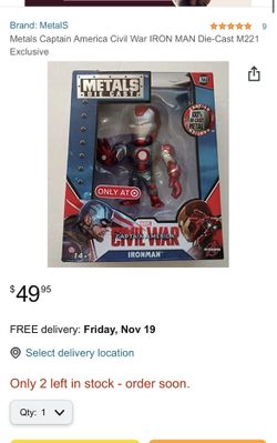 Ironman Metal Toy Figure !