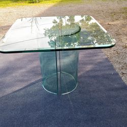Glass Dining Or Breakfast Table