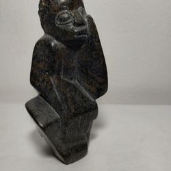 VINTAGE SOAPSTONE SCULPTURE 5.5"×2.5"