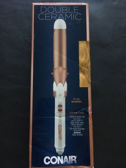 Conair double ceramic curling iron 1 1/4"