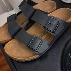 Men Sandals Color Black Size 41