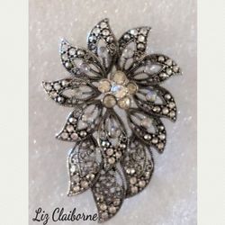 Liz Claiborne Filigree Flower Brooch