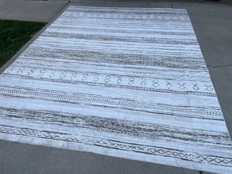 Large Machine Washable Vintage Southwest Style Area Rug (8’8”x11’5”)