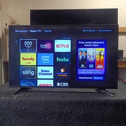 50 Inch Roku Tv Beautiful Tv Comes With Remote Control Shows Great Quality Clear Picture Works Perfect Guaranteed 
