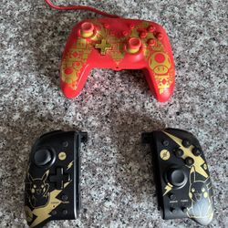 Nintendo Switch Controllers And Game Case