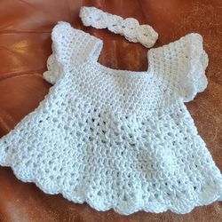 Crochet Baby Easter Angel Dress