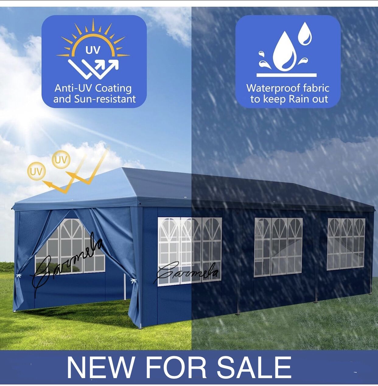 10x30 wedding party tent outdoor canopy teng with 8 side walls white FOR SALE Carpa