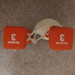 original Reebok Toning Neoprene Hand Weight Dumbbells 3 pounds