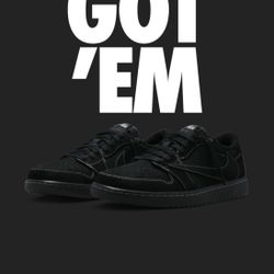 Jordan 1 Travis Scott Black Phantom 