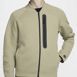 Nike Tech Fleece Jacket Mens Small Green Full Zip FB8008-276 Modern Athletic