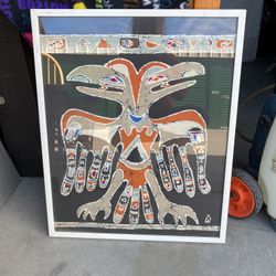 Glass Framed Native Print