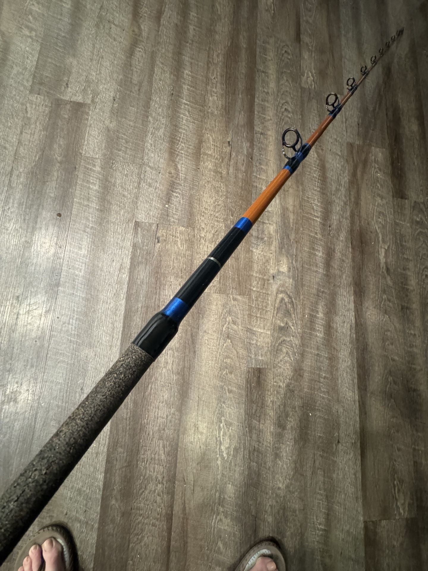 Calstar 8’ West Coast Med Jig Stick Salt Water Fishing Rod.