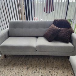 Grey Couch Sofa.    80 X 35 Inch