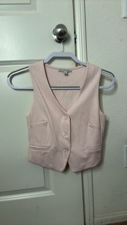 Baby Pink Button - Up Vest meet up only
